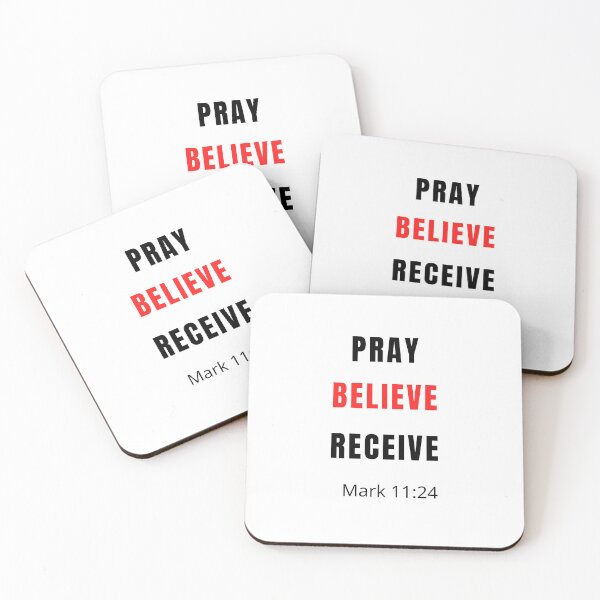 Item preview, Pray, Believe, Receiver, Forgiven, Bible verse, Bible, Verse, Christian, Jesus, God, Faith, Christianity, Religion, Lord, Motivational, cute, Grace, Quotes. Christian quotes. designed and sold by Isheshop.