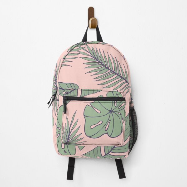Artikelvorschau, Mint Green Palm Monstera Tropical Leaves Pattern entworfen und verkauft von GraphicsClub.