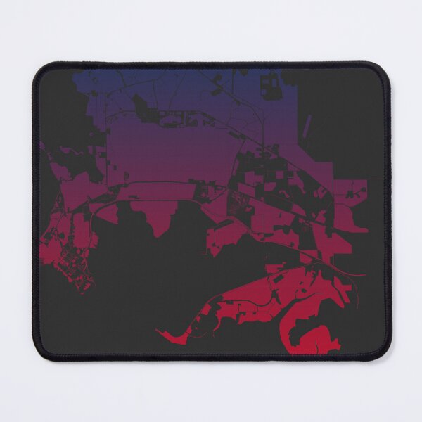 Item preview, Darwin Map Art Pink Blue Australia designed and sold by EpicMaps.