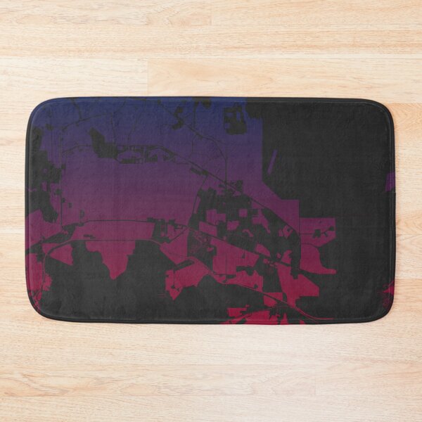 Item preview, Darwin Map Art Pink Blue Australia designed and sold by EpicMaps.
