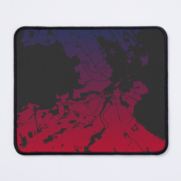 Item preview, Hobart Map Art Pink Blue Australia designed and sold by EpicMaps.