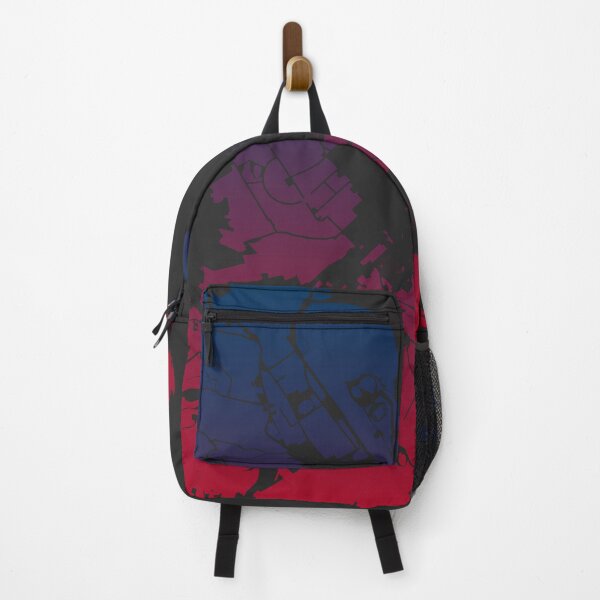 Item preview, Hobart Map Art Pink Blue Australia designed and sold by EpicMaps.