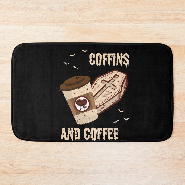 Item preview, Coffins And Coffee Coffin Halloween designed and sold by MooonTees.