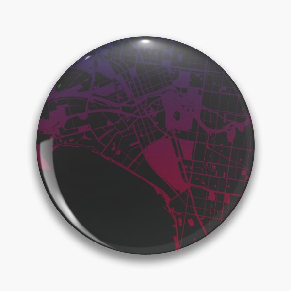 Item preview, Melbourne Map Art Pink Blue Australia designed and sold by EpicMaps.