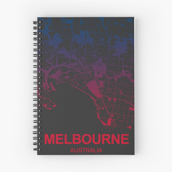 Item preview, Melbourne Map Art Pink Blue Australia designed and sold by EpicMaps.