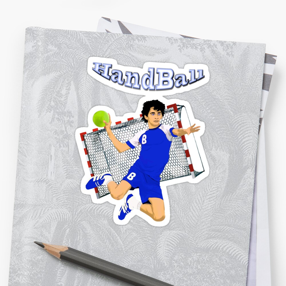 "Handball player" Sticker by Astralia | Redbubble