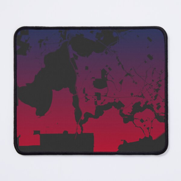 Item preview, Perth Map Art Pink Blue Australia designed and sold by EpicMaps.