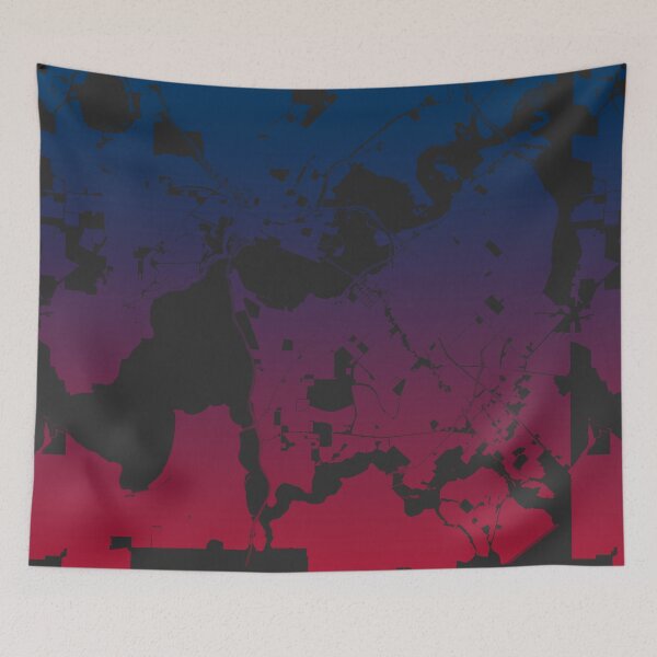 Item preview, Perth Map Art Pink Blue Australia designed and sold by EpicMaps.