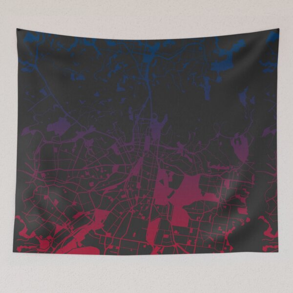 Item preview, Sydney Map Art Pink Blue Australia designed and sold by EpicMaps.
