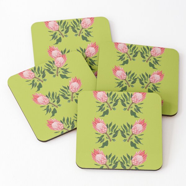 Item preview, Proteas on lime designed and sold by CLBArtDesign.