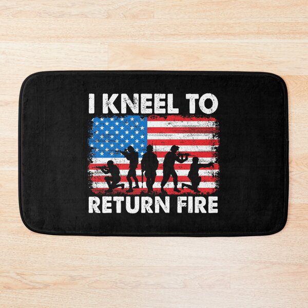 Item preview, I Kneel To Return Fire 4th Of July American Veteran designed and sold by haselshirt.