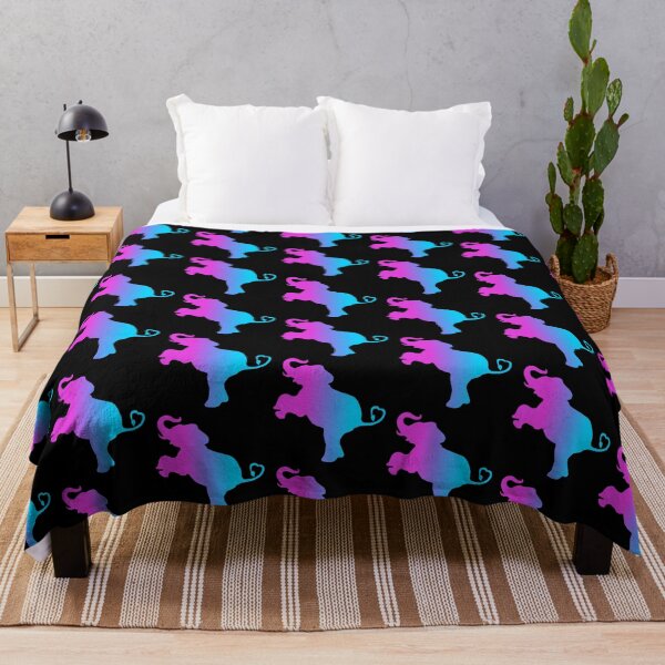 Item preview, Purple Blue Ombre Elephant Love  designed and sold by Deborah Camp.