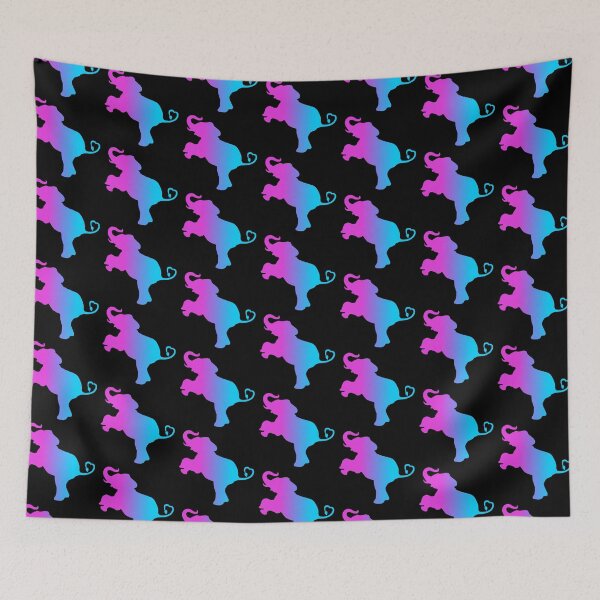 Item preview, Purple Blue Ombre Elephant Love  designed and sold by Deborah Camp.