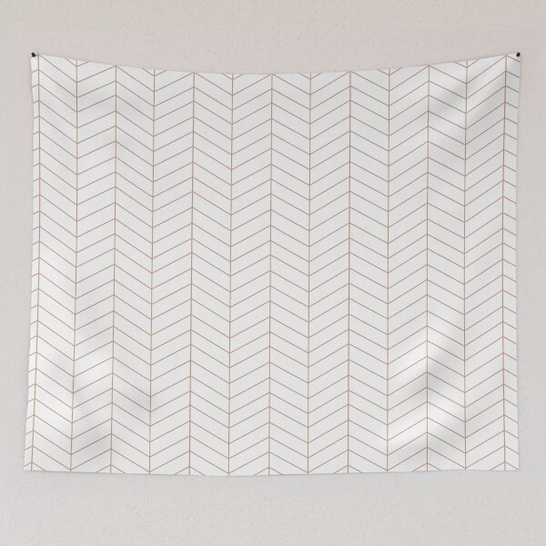 Item preview, Herringbone - Rose Tan + White designed and sold by NolkDesign.