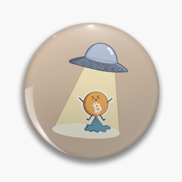 Item preview, Crypto Cute Kawaii Bitcoin - Alien abduction To the moon designed and sold by Crypmetal.