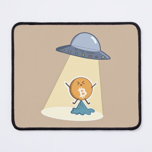 Item preview, Crypto Cute Kawaii Bitcoin - Alien abduction To the moon designed and sold by Crypmetal.