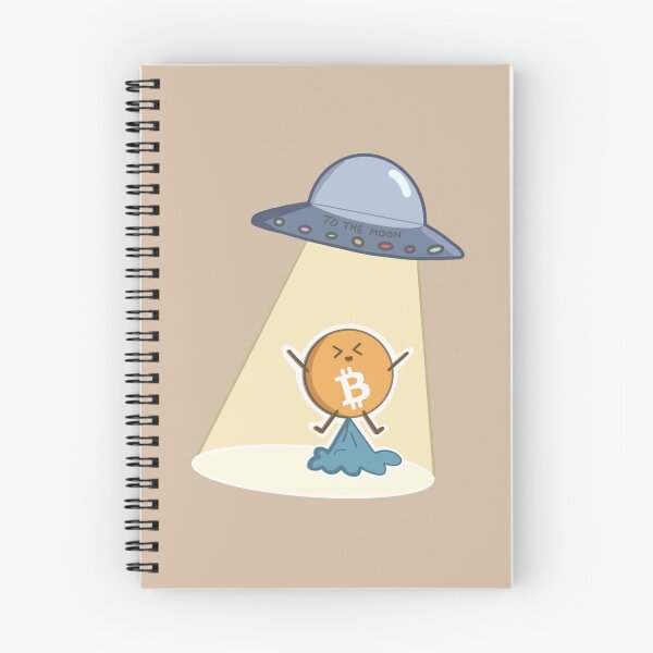 Item preview, Crypto Cute Kawaii Bitcoin - Alien abduction To the moon designed and sold by Crypmetal.