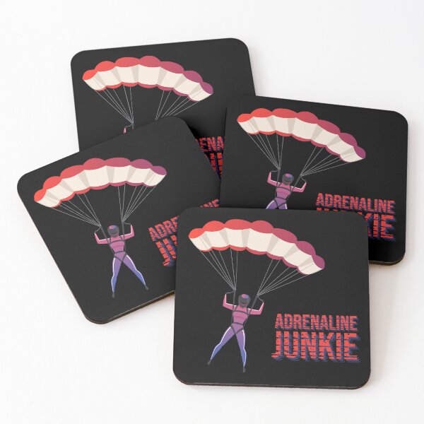 Item preview, Adrenaline Junkie Flight Parachute Skydiver designed and sold by PapitosPlace.