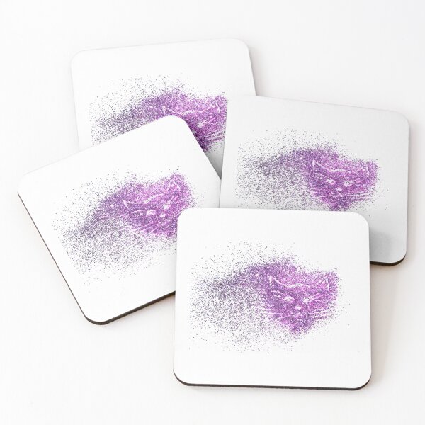 Item preview, Interesting Purple Glitter Cat On a Transparent Background designed and sold by branaghbel.