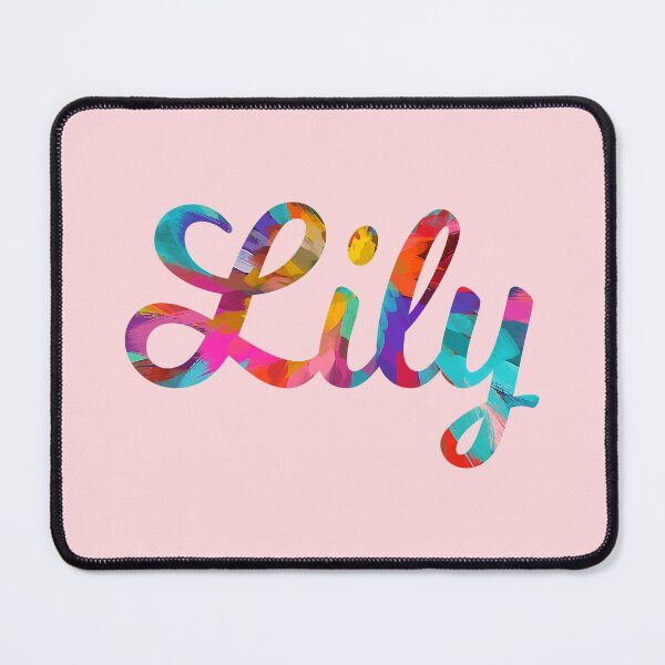 Item preview, Lily abstract painting girl's name designed and sold by ComicKitsch.