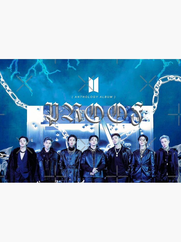 "bts door logo proof comeback poster 2022 we are bulletproof door