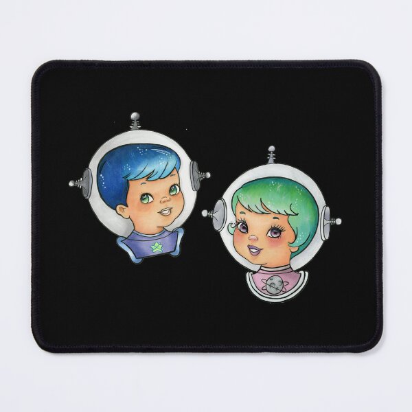 Item preview, Retro Vintage Space Boy and Girl designed and sold by ComicKitsch.