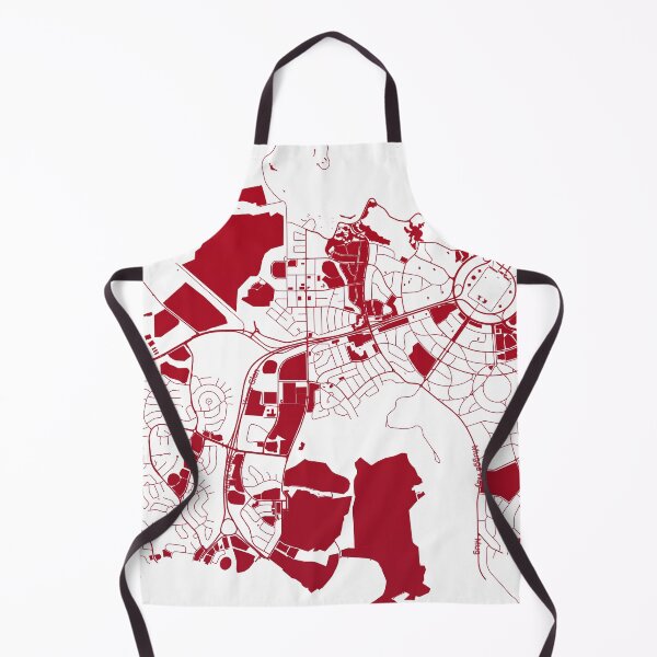 Item preview, Canberra Map Art red wine color Australia designed and sold by EpicMaps.
