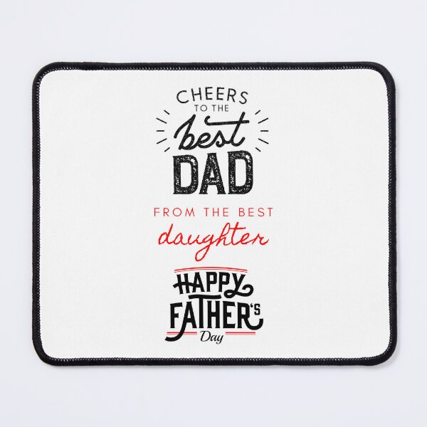 Item preview, Cheers To The Best DAD From The Best Daughter HAPPY FATHER'S DAY. designed and sold by keenikai.