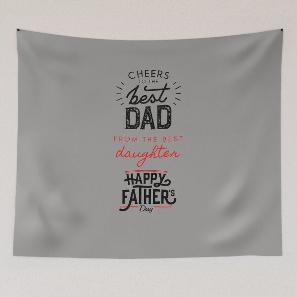Item preview, Cheers To The Best DAD From The Best Daughter HAPPY FATHER'S DAY. designed and sold by keenikai.