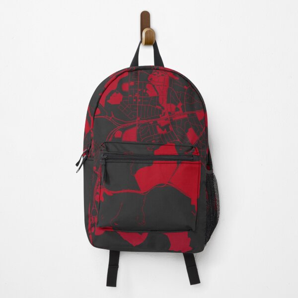 Item preview, Canberra Map Art red wine color Australia designed and sold by EpicMaps.