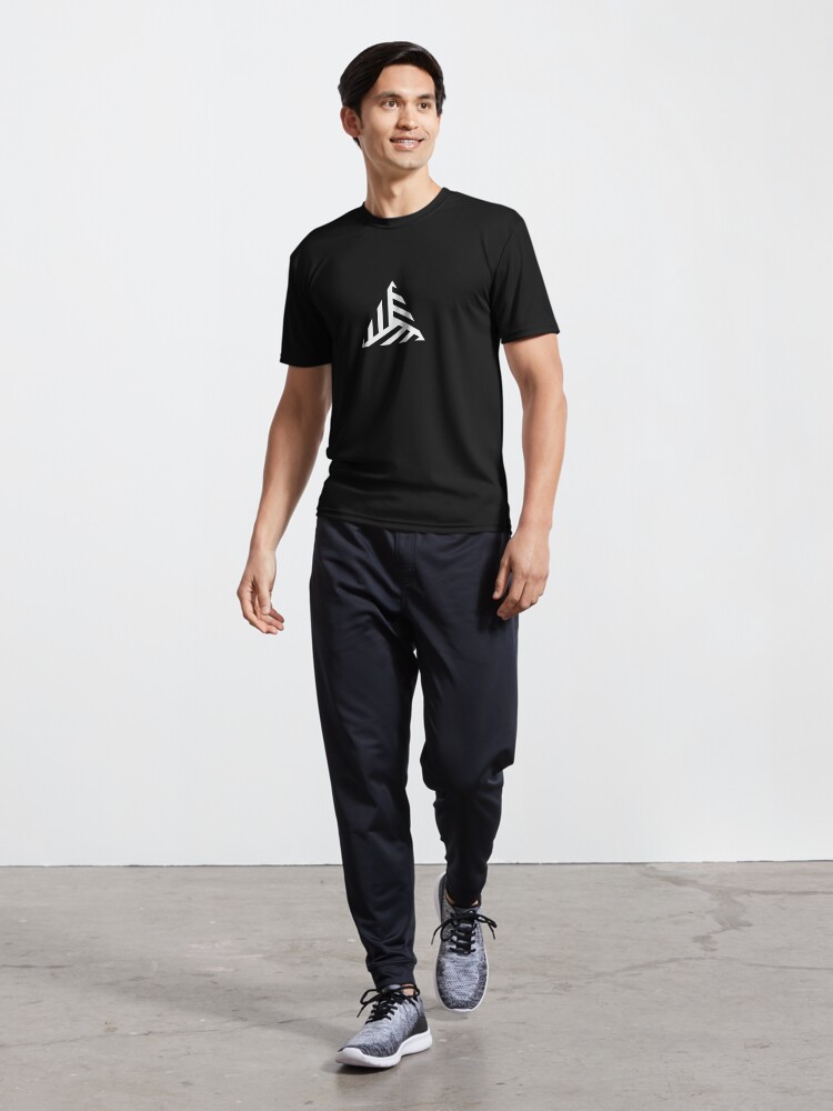 Aperçu 5 sur 7. T-shirt respirant avec l'œuvre Art géométrique minimaliste subtil créée et vendue par DiduWeer.