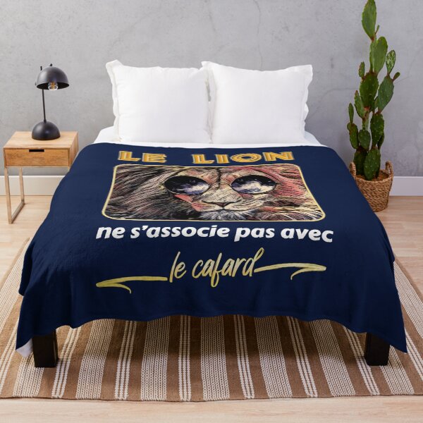 Aperçu de l'œuvre Le lion ne s'associe pas avec le cafard - réplique film humour créée et vendue par rubislys.