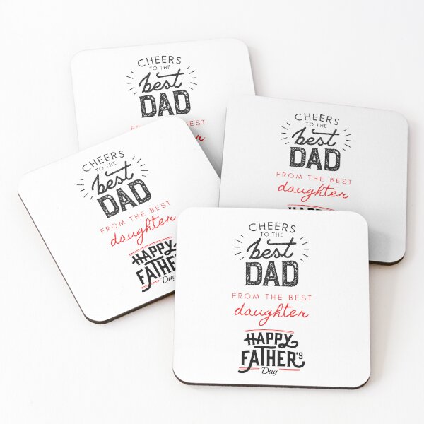 Item preview, Cheers To The Best DAD From The Best Daughter HAPPY FATHER'S DAY. designed and sold by keenikai.