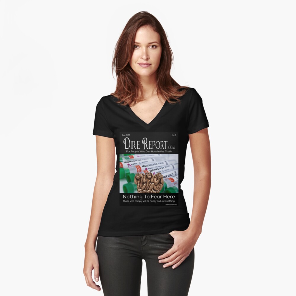 Item preview, Fitted V-Neck T-Shirt designed and sold by EyeMagined.