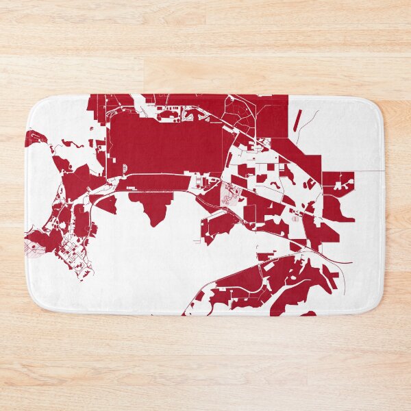 Item preview, Darwin Map Art red wine color Australia designed and sold by EpicMaps.
