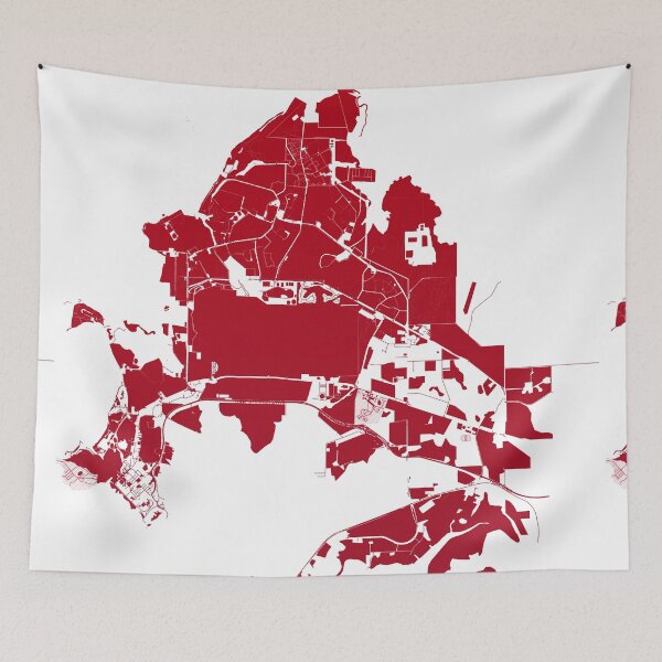 Item preview, Darwin Map Art red wine color Australia designed and sold by EpicMaps.