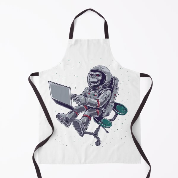 Item preview, Astronaut Monkey with computer designed and sold by kapiks.