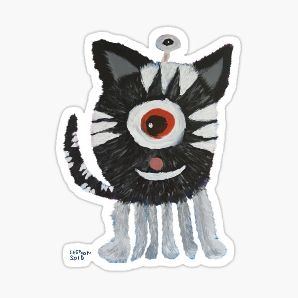Space Cat : Funny Animal Series Sticker