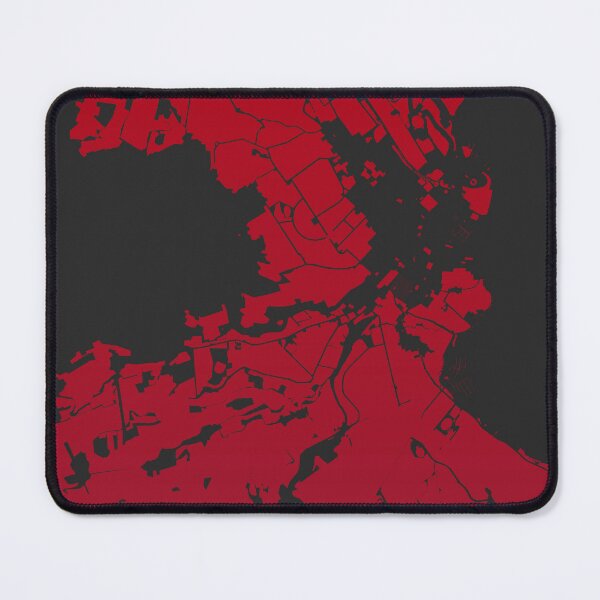 Item preview, Hobart Map Art red wine color Australia designed and sold by EpicMaps.