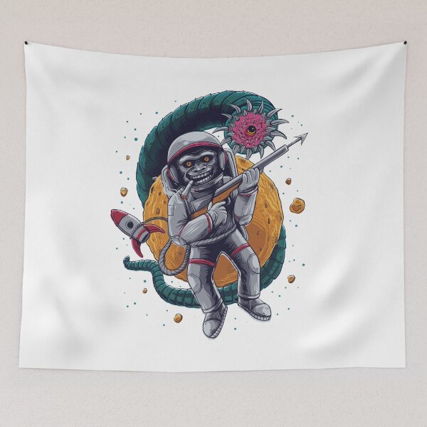 Item preview, Astronaut Monkey hunt a space Monster designed and sold by kapiks.