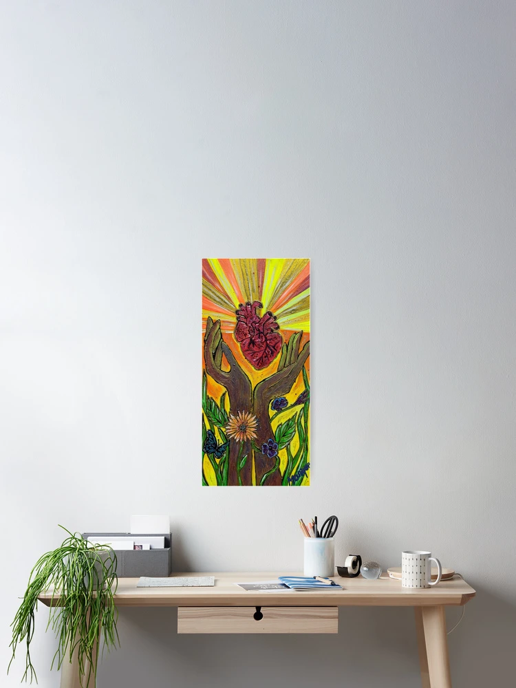Thumbnail 2 of 3, Poster, Heart designed and sold by Rabbitwhole.