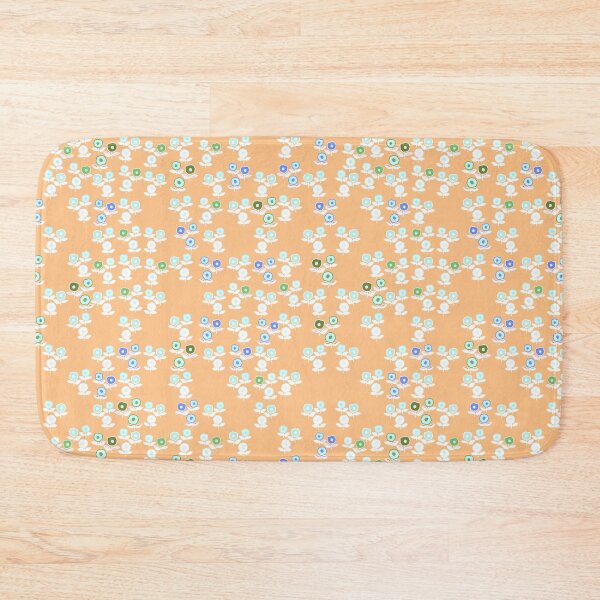 Item preview, Lovely Flower Field Pattern in Orange designed and sold by IdinDesignShop.
