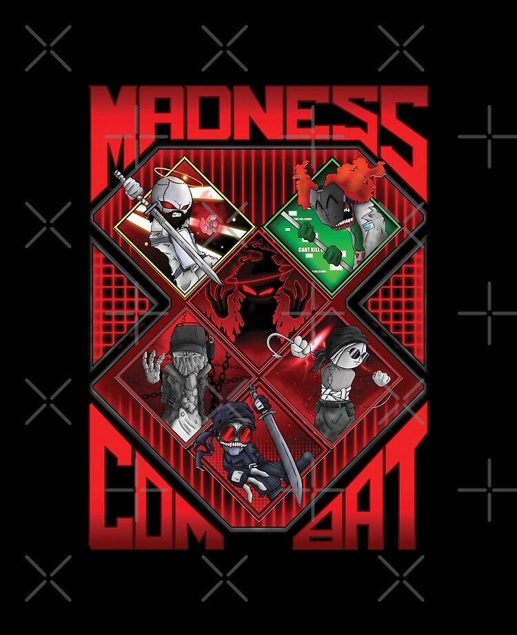 Madness combat ALL 6 MAIN CHARACTERS ART - Madness Combat - Sticker