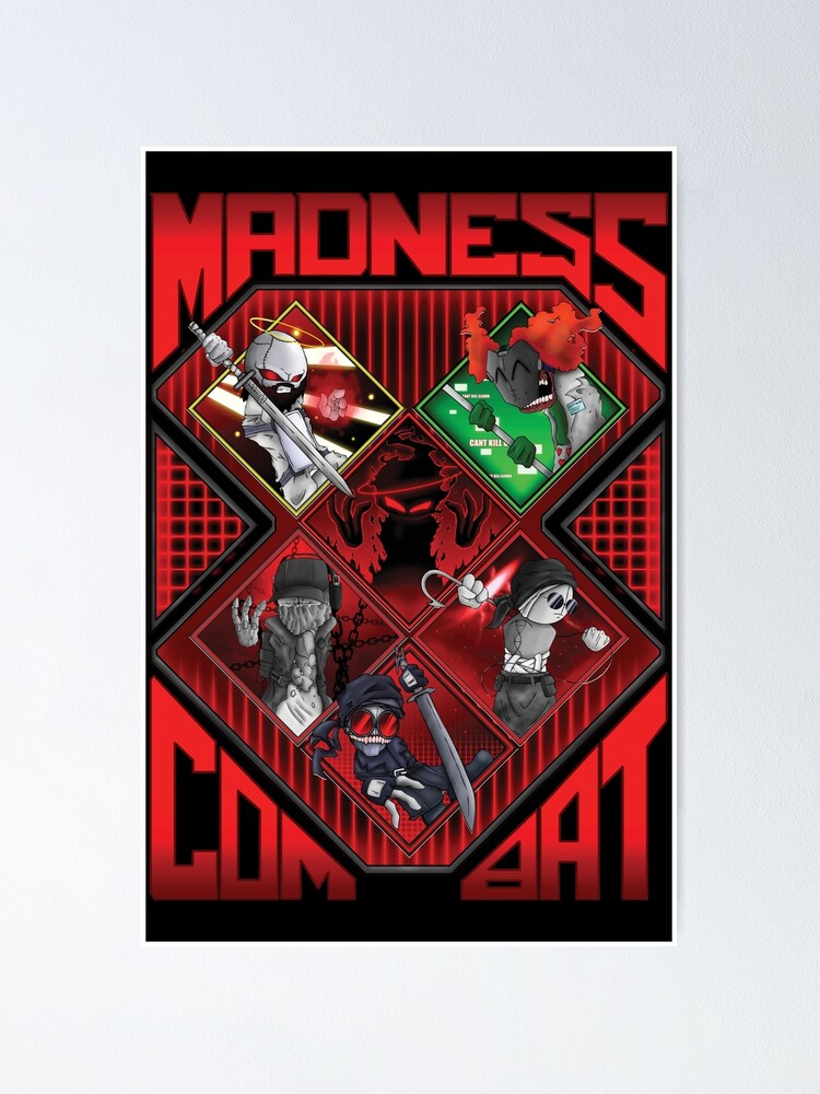 Madness combat ALL 6 MAIN CHARACTERS ART - Madness Combat - Sticker