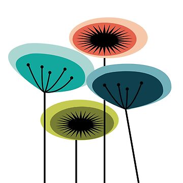 Artwork thumbnail, Flowers - Mid Century by Lore White
