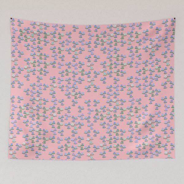 Item preview, Lovely Flower Field Pattern in Pink designed and sold by IdinDesignShop.