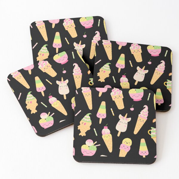 Artikelvorschau, Kawaii lover ice cream pattern entworfen und verkauft von Sam Artist.