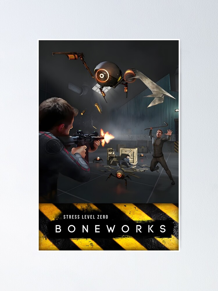 Boneworks VR Game Steam Poster" Poster for by adam59 Redbubble