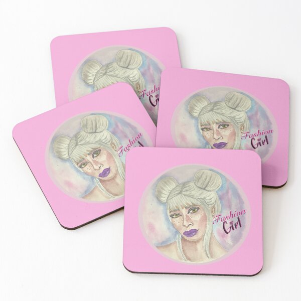 Item preview, Watercolor portrait fashion girl designed and sold by altairaleon.