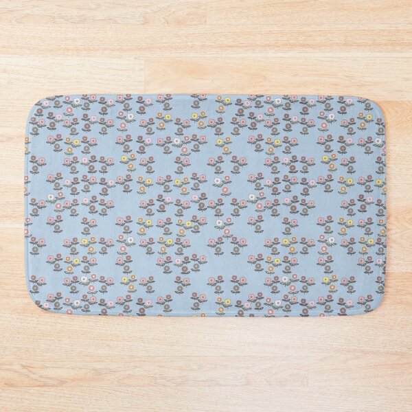 Item preview, Lovely Flower Field Pattern in Pale Blue designed and sold by IdinDesignShop.